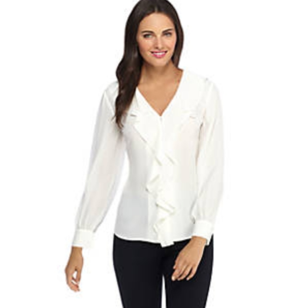 The Limited Ruffle Neck Blouse